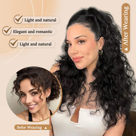HYJ ponytail worn high or low for versatile styling