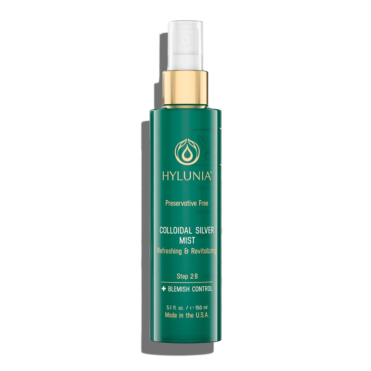 Hylunia Colloidal Silver Mist Toner bottle ready for a hydrating spritz.