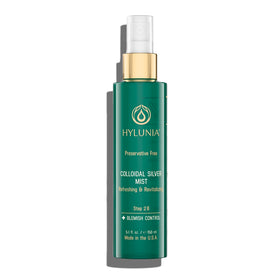 Hylunia Colloidal Silver Mist Toner bottle ready for a hydrating spritz.