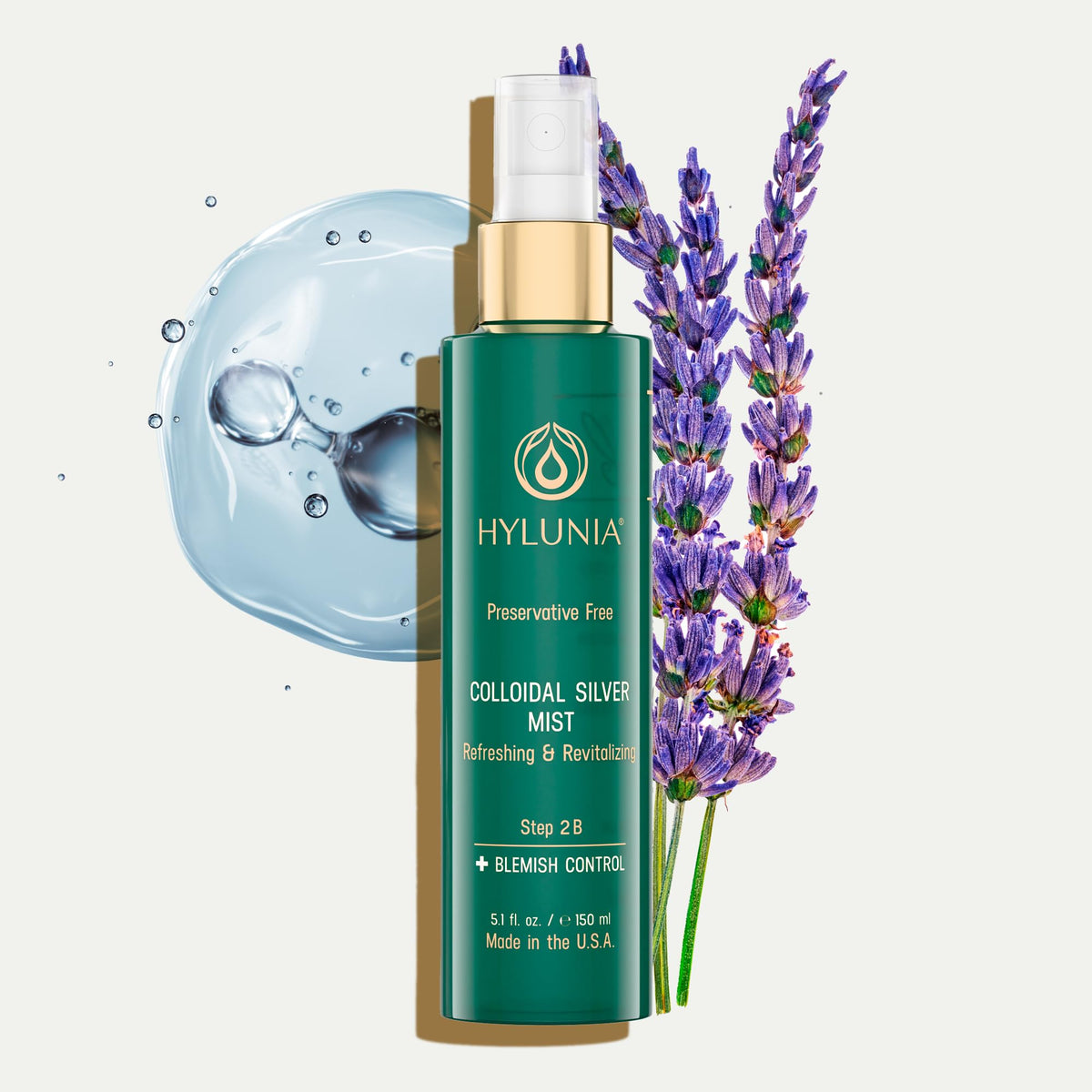 Product packaging highlighting the vegan formula of Hylunia Toner.