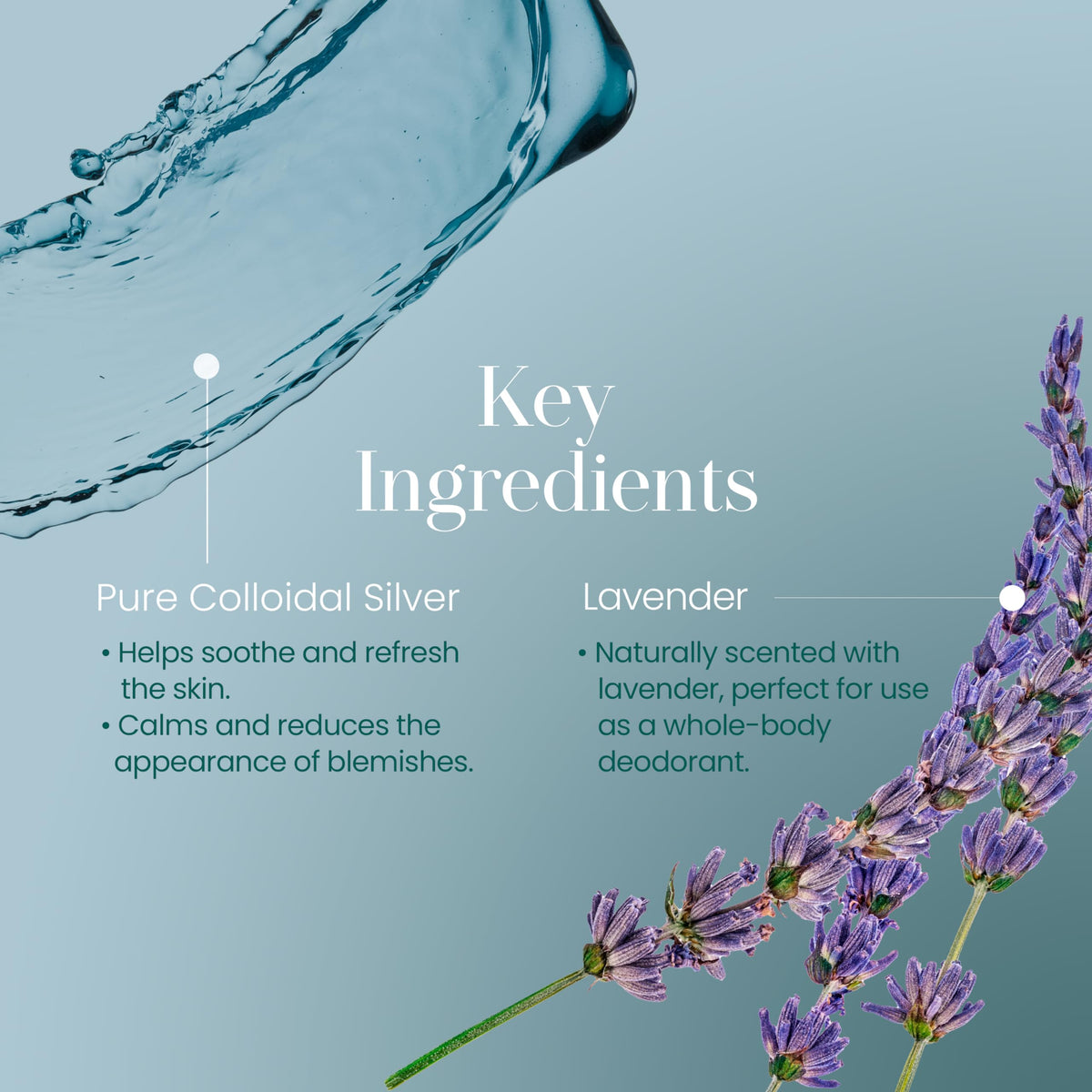 Travel-sized Hylunia Colloidal Silver Mist Toner bottle for on-the-go hydration.