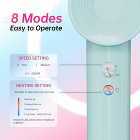 HYLZTHATER eight heat and speed modes for every hair type.