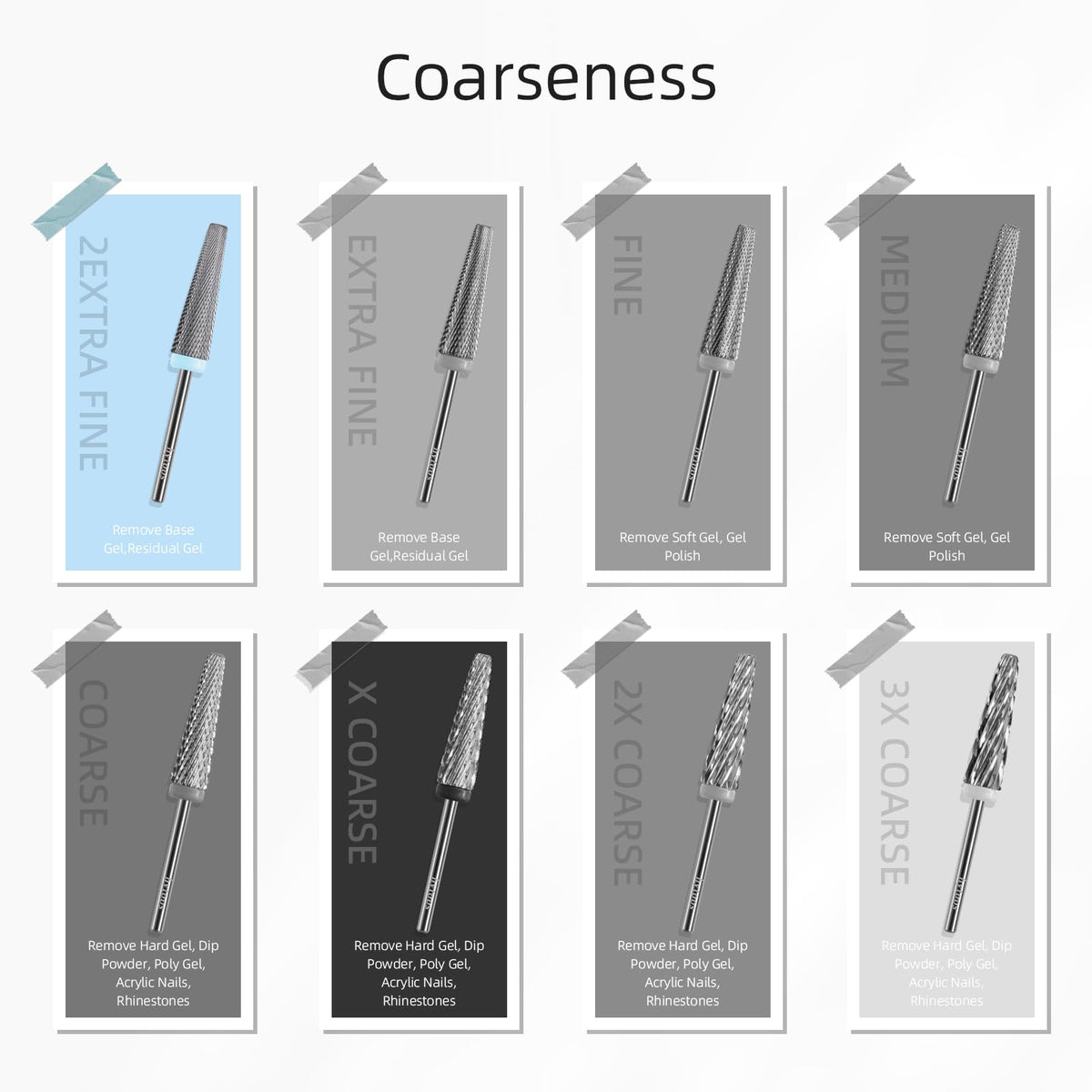 HYTOOS acrylic nail removal bit for quick, smooth shaping and residue removal.