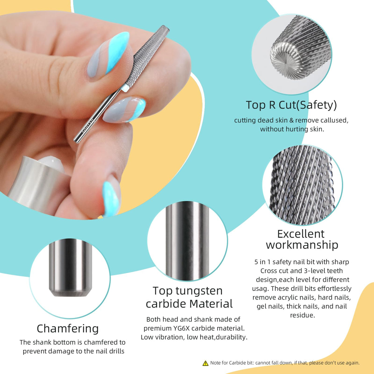 HYTOOS tungsten carbide material ensures durability and long-lasting sharpness.