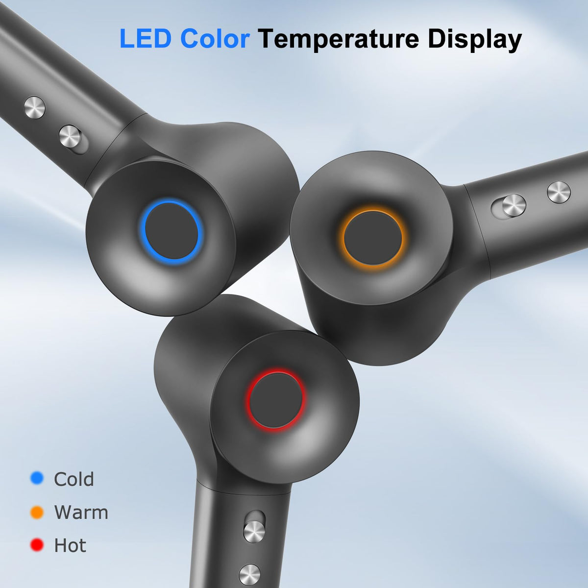 Magnetic nozzle for easy attachment and precise airflow.