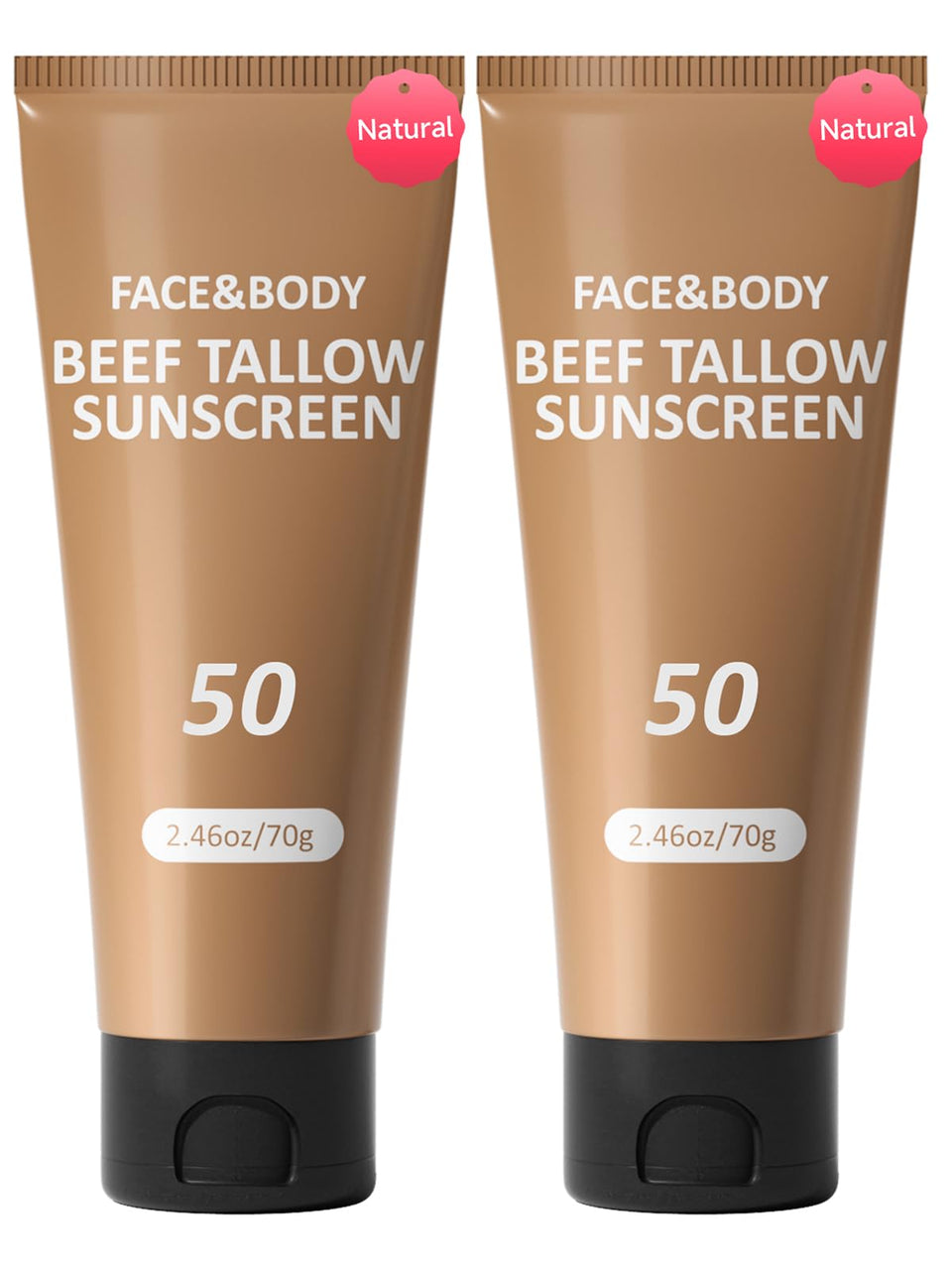 HZENPPOR Beef Tallow Sunscreen face application for quick, non-greasy protection.
