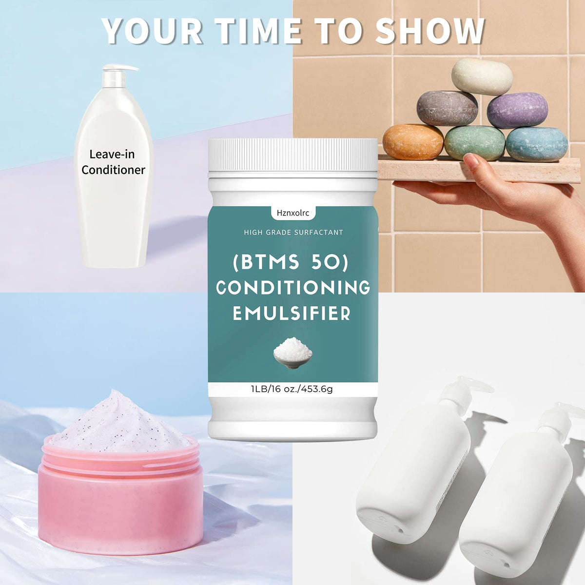 Applying BTMS 50 conditioner blend for detangled, manageable hair