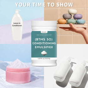 Applying BTMS 50 conditioner blend for detangled, manageable hair