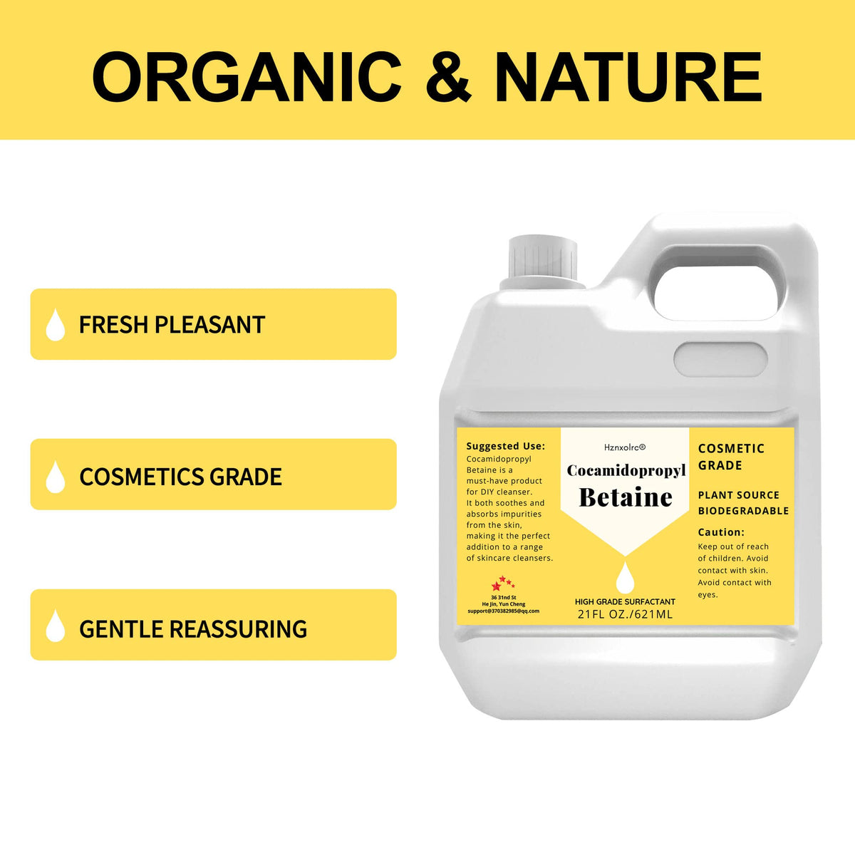 Closeup of natural surfactant foaming action from Hznxolrc Coco Betaine
