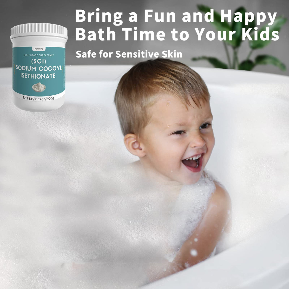 Hznxolrc SCI powder skin-friendly formula suitable for sensitive skin cleansers.