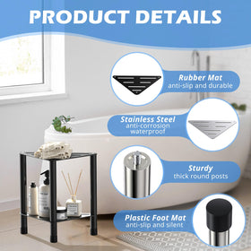 HzTinT compact corner fit saves space in small bathrooms