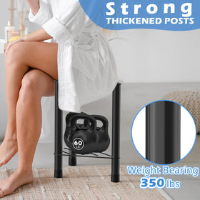 HzTinT stool for shaving legs in the shower with convenient foot rest