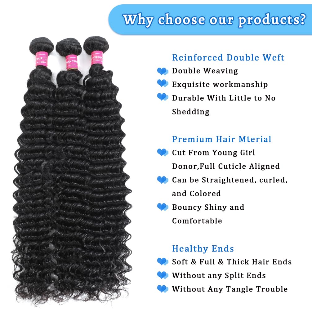 IAMFUPO Brazilian virgin hair bundle set highlighting elasticity and tangle-free wear.