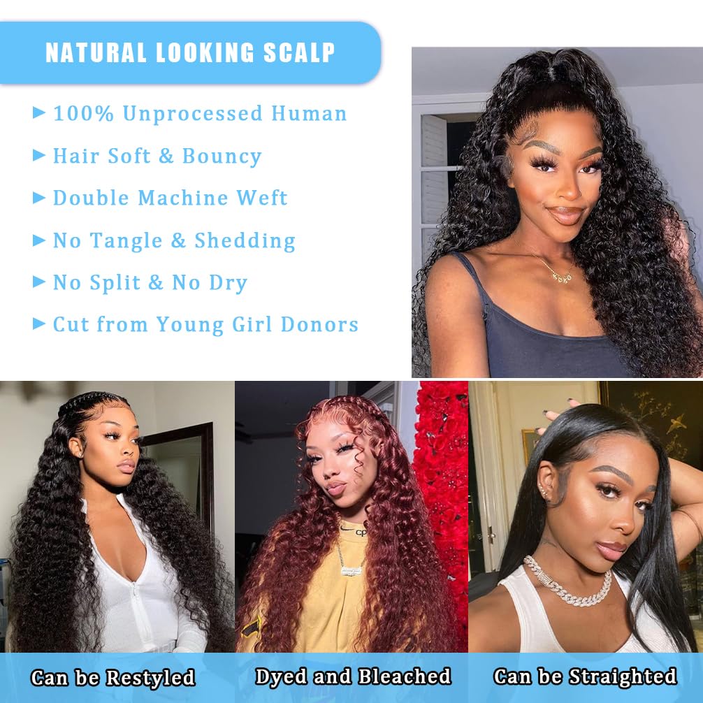 IAMFUPO deep-wave bundles provide full-head density for confident styling and natural movement.