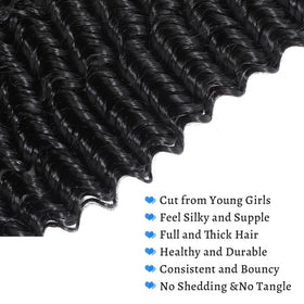 IAMFUPO deep-wave bundle close-up shows soft, bouncy weave for seamless blends.