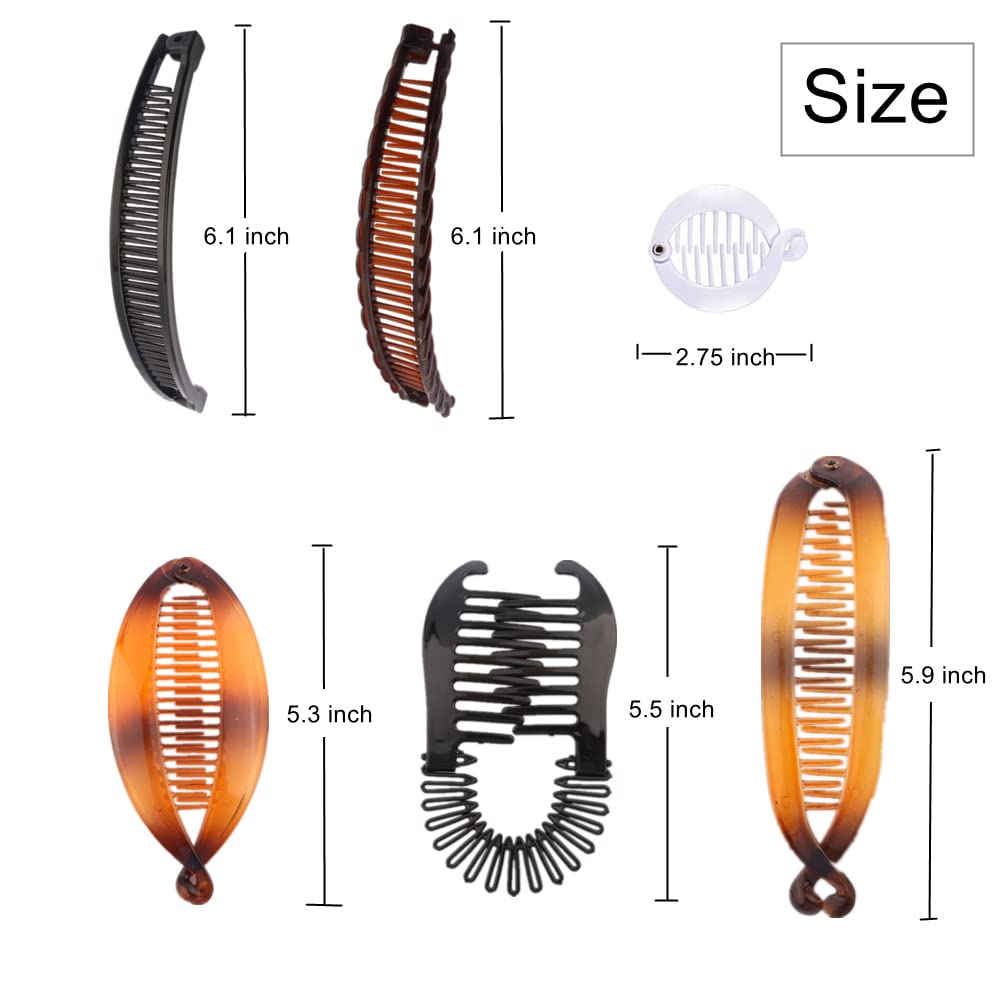 IAXSEE fishtail ponytail clip offers secure styling.