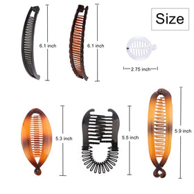 IAXSEE fishtail ponytail clip offers secure styling.