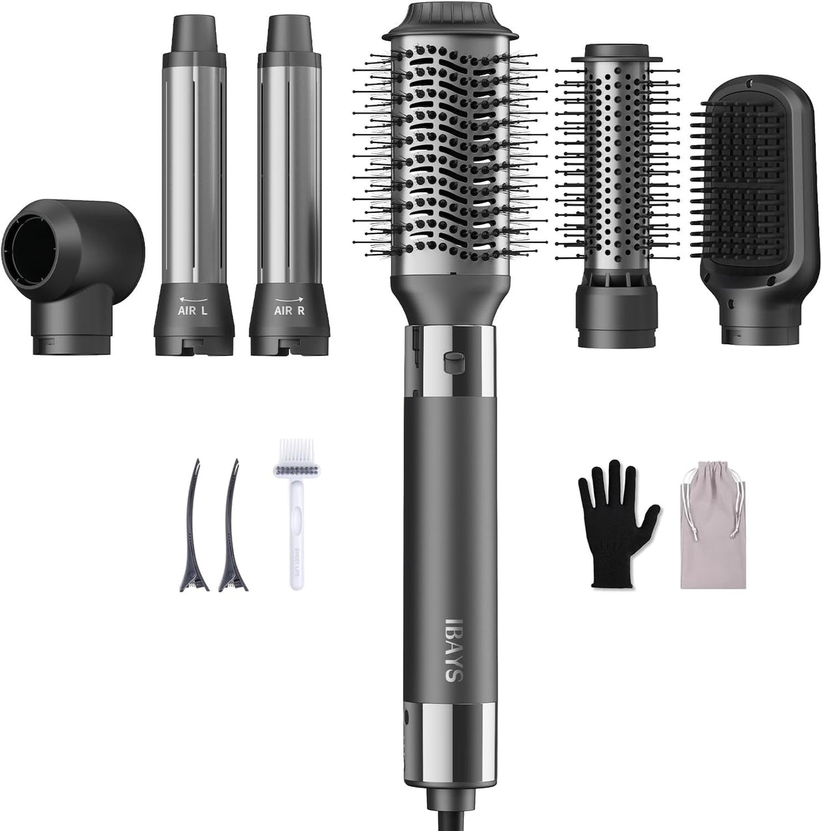 IBAYS 6-in-1 attachments enable versatile styling options