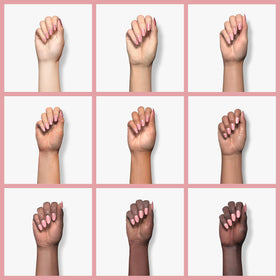 IBD pink gel during sculpting for durable, flexible nail extensions.