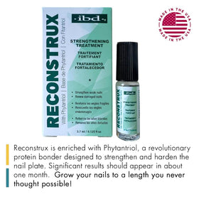 IBD Reconstrux daily brush application on nails supports renewal and strength.