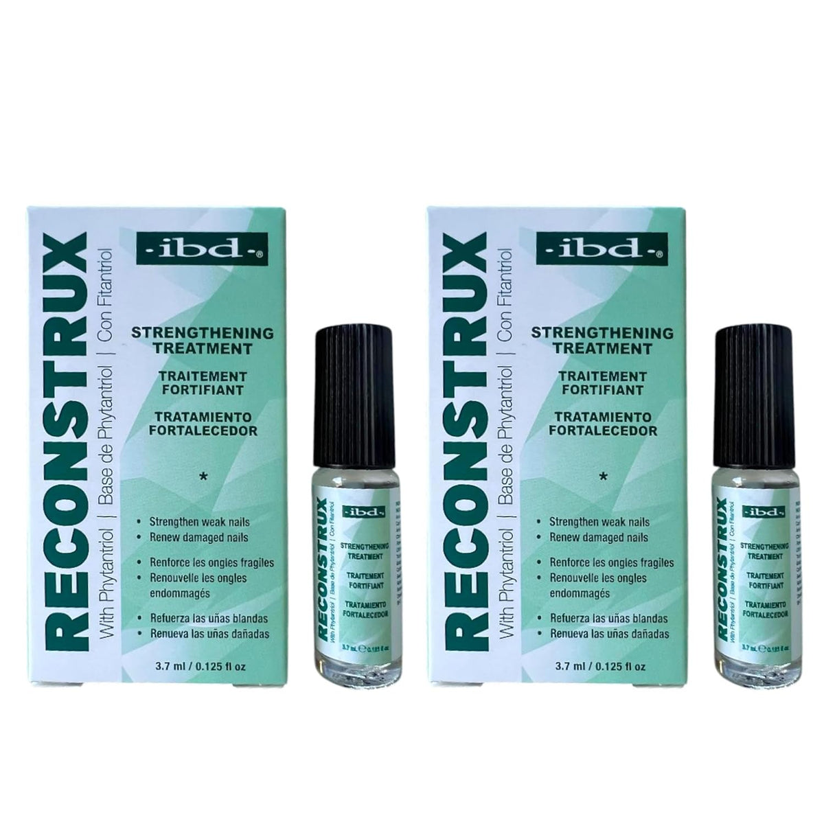 IBD Reconstrux nail repair bottle for daily strengthening and growth support.