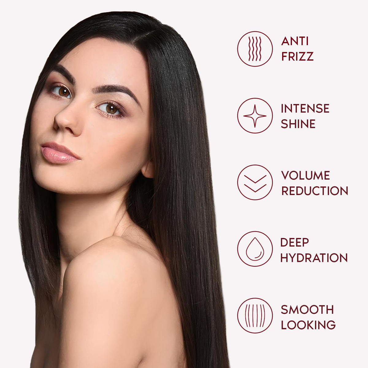 I Belli Capelli B-tox Repair Mask application scene shows easy frizz control
