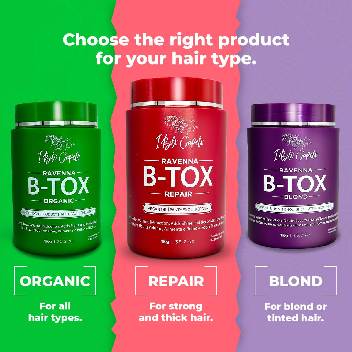 I Belli Capelli B-tox Repair Mask step-by-step usage demonstrates proper application