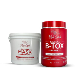 I Belli Capelli Ravenna B-tox Repair Kit front packaging for at-home professional results.