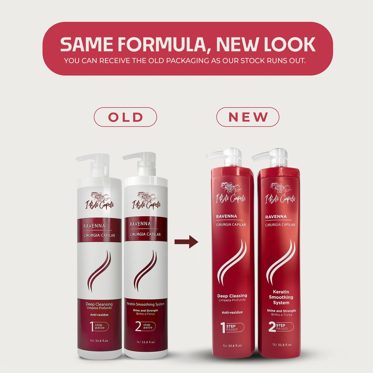 Ravenna Keratin B-Tox shampoo bottle ready for deep cleansing