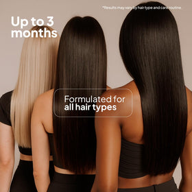 Quaternized keratin in formula strengthens hair structure