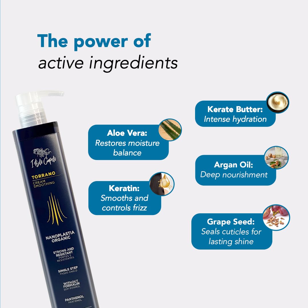 I Belli Capelli Torrano Cream hair gloss shine for luminous finish