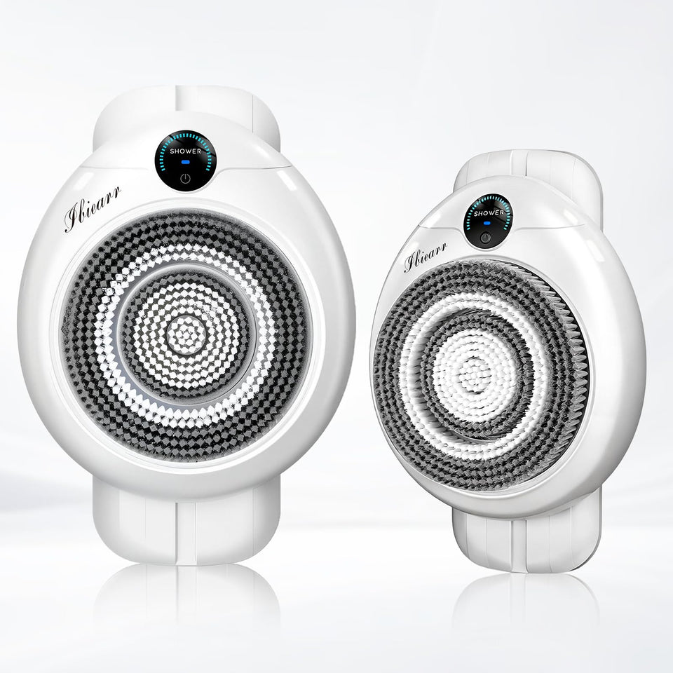 IBIEARR electric back scrubber wall-mounted for hands-free cleansing