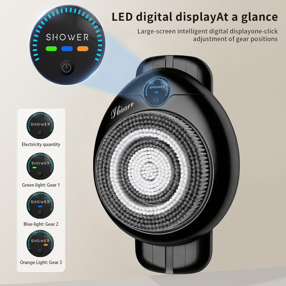 IBIEARR IPX7 waterproof design for safe use in the shower