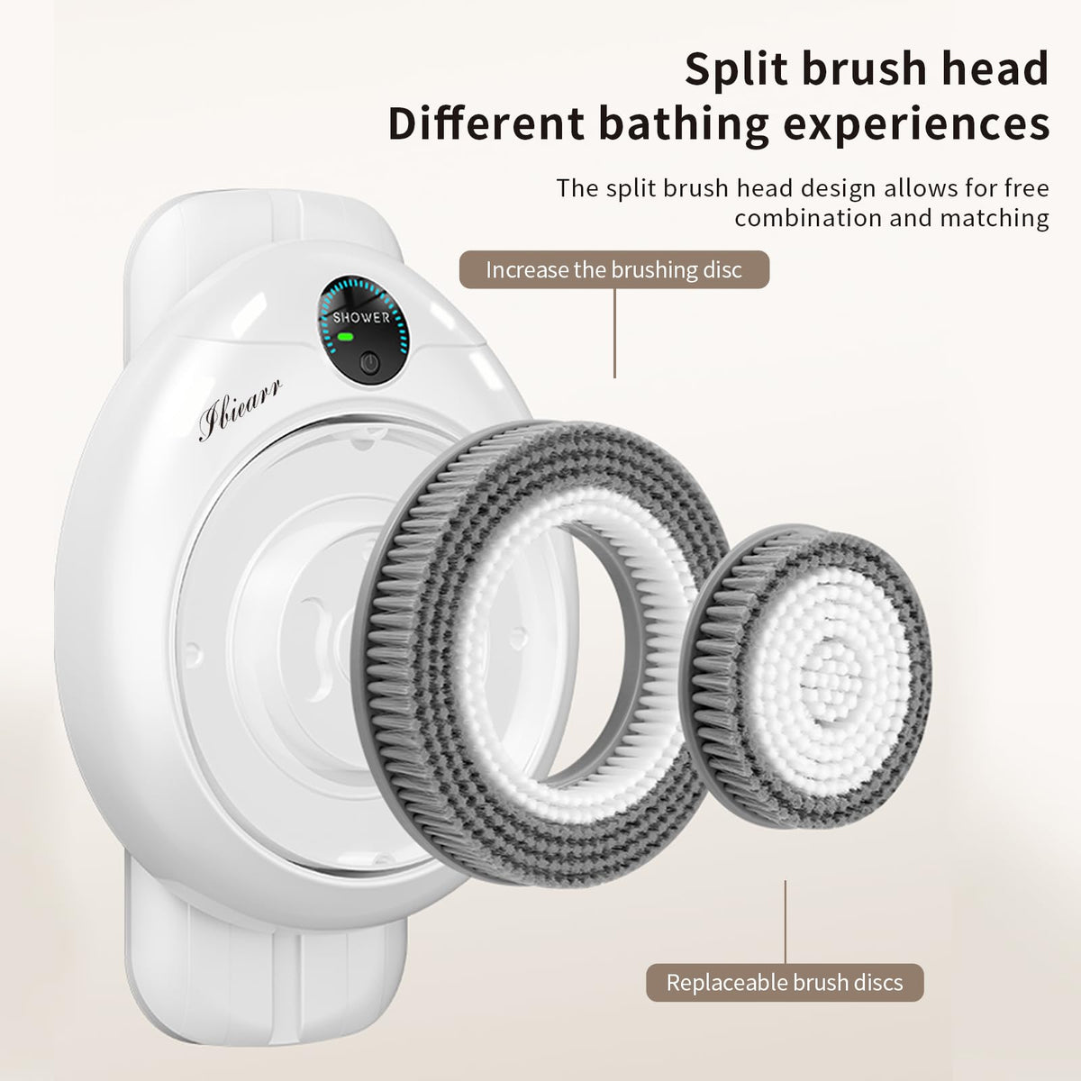 IBIEARR replaceable heads set for versatile exfoliation