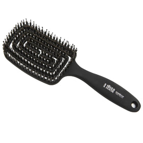 Ibiza Hair Contour Vent Brush front view showing boar bristles for shine