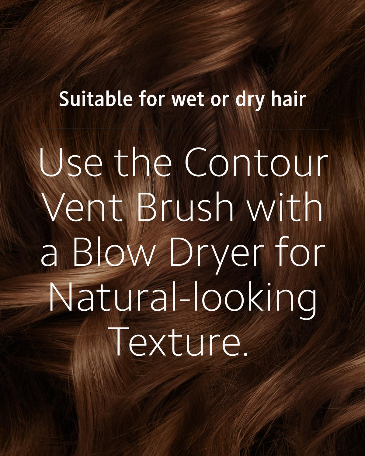 Ibiza Hair Contour Vent Brush detangles wet hair gently