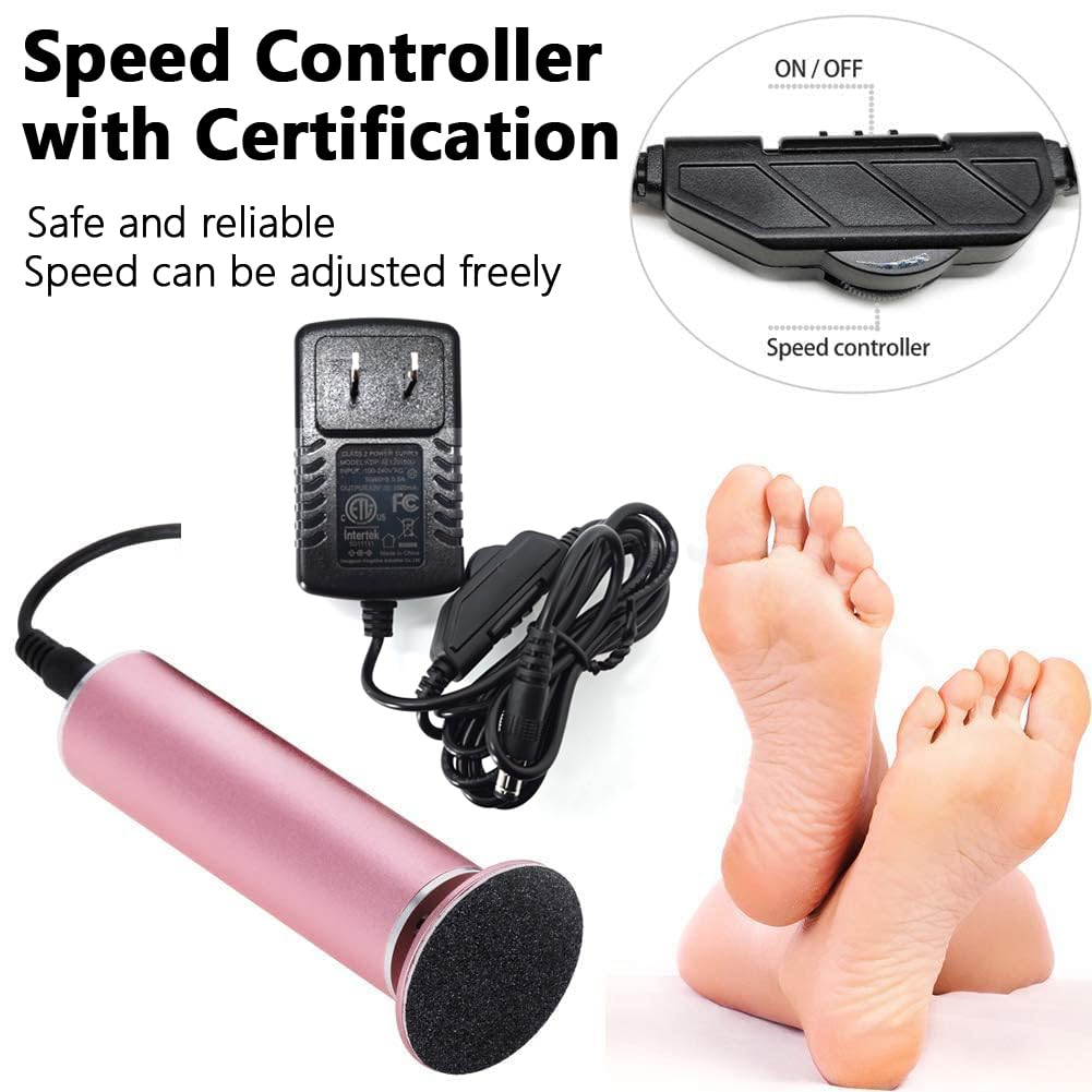 I.B.N G electric foot file plug-in design shown ready for immediate use without worrying about battery life.