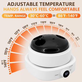 IBN G electric nail soaking bowl control panel close-up for precise temperature and timer.