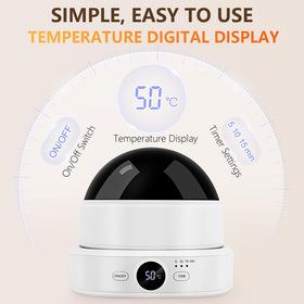 IBN G electric nail soaking bowl demonstrating rapid heat and steady temperature.