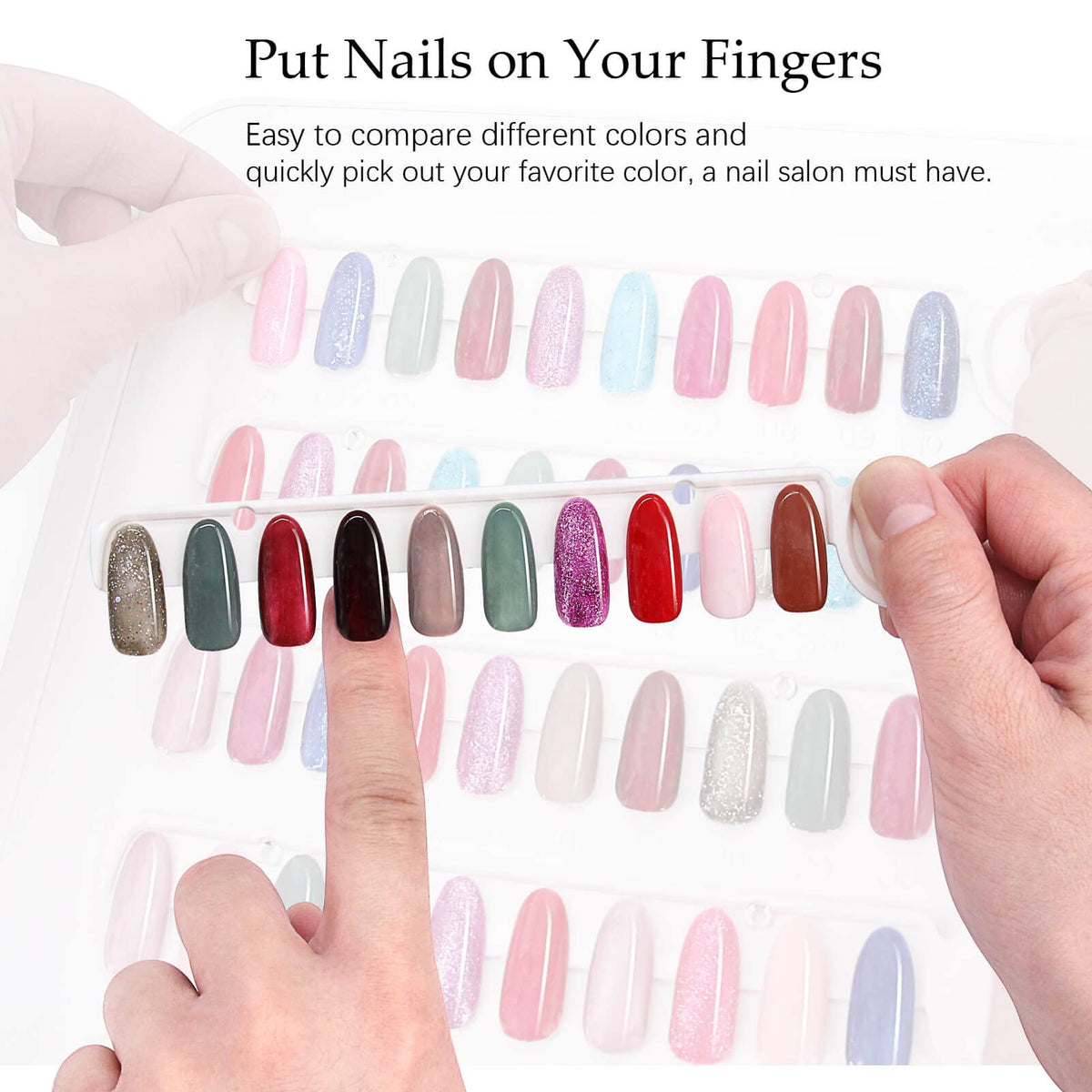 IBN G Nail Color Display Book C10 compact design fits easily in a bag