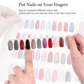 IBN G Nail Color Display Book C10 compact design fits easily in a bag