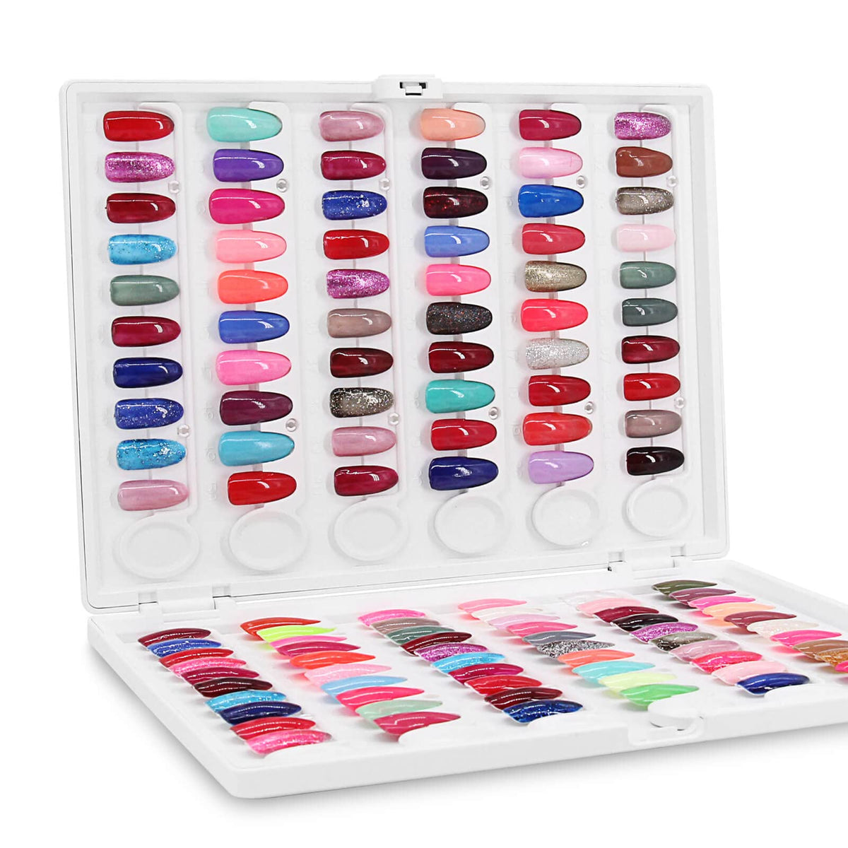 IBN G Nail Color Display Book C10 nail-tip insert shows stable, glue-free placement