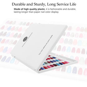 IBN G Nail Color Display Book C10 no-glue system simplifies swatching