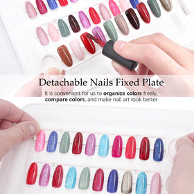 IBN G Nail Color Display Book C10 replacement nails offer quick design swaps without glue