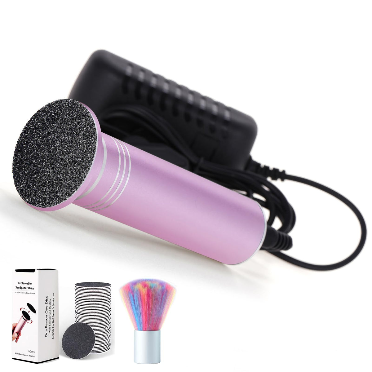 IBN G upgraded electric callus remover in pink for gentle foot smoothing.