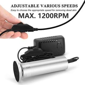 I·B·N G ibng upgraded electric callus remover side view highlighting compact form.