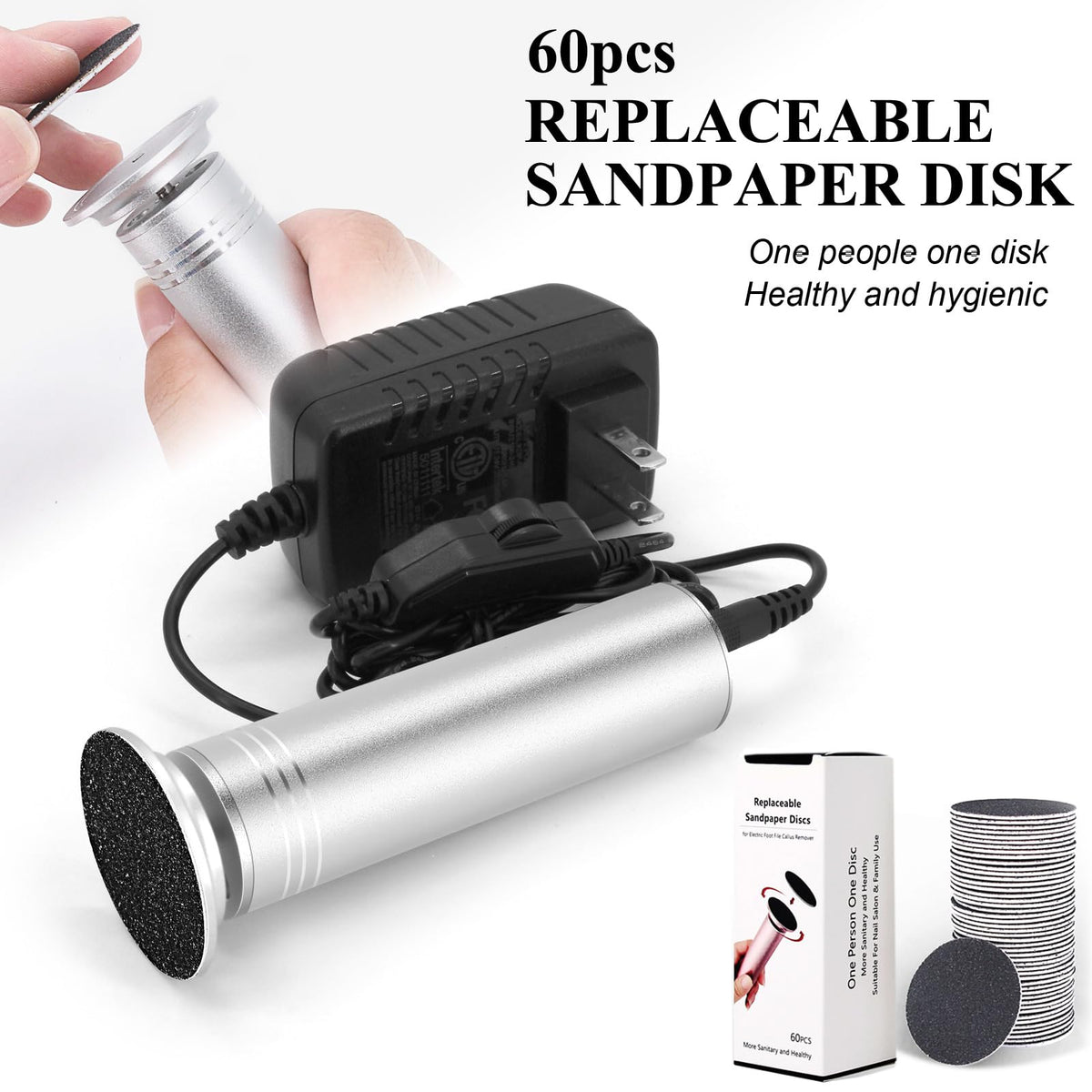 I·B·N G ibng upgraded callus remover with US plug for reliable powered use.