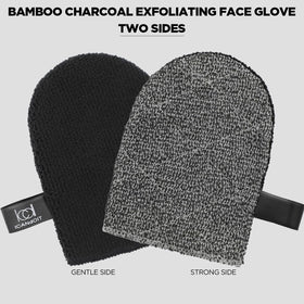 ICANdOIT Exfoliation Set dual sided face glove for daily facial exfoliation.