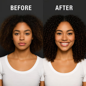 Iced Out Silk Mousse Foam texture close-up reveals smooth, shiny curls.