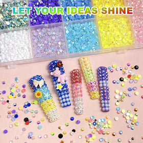 Ichiha nail art rhinestones for stylish decorations
